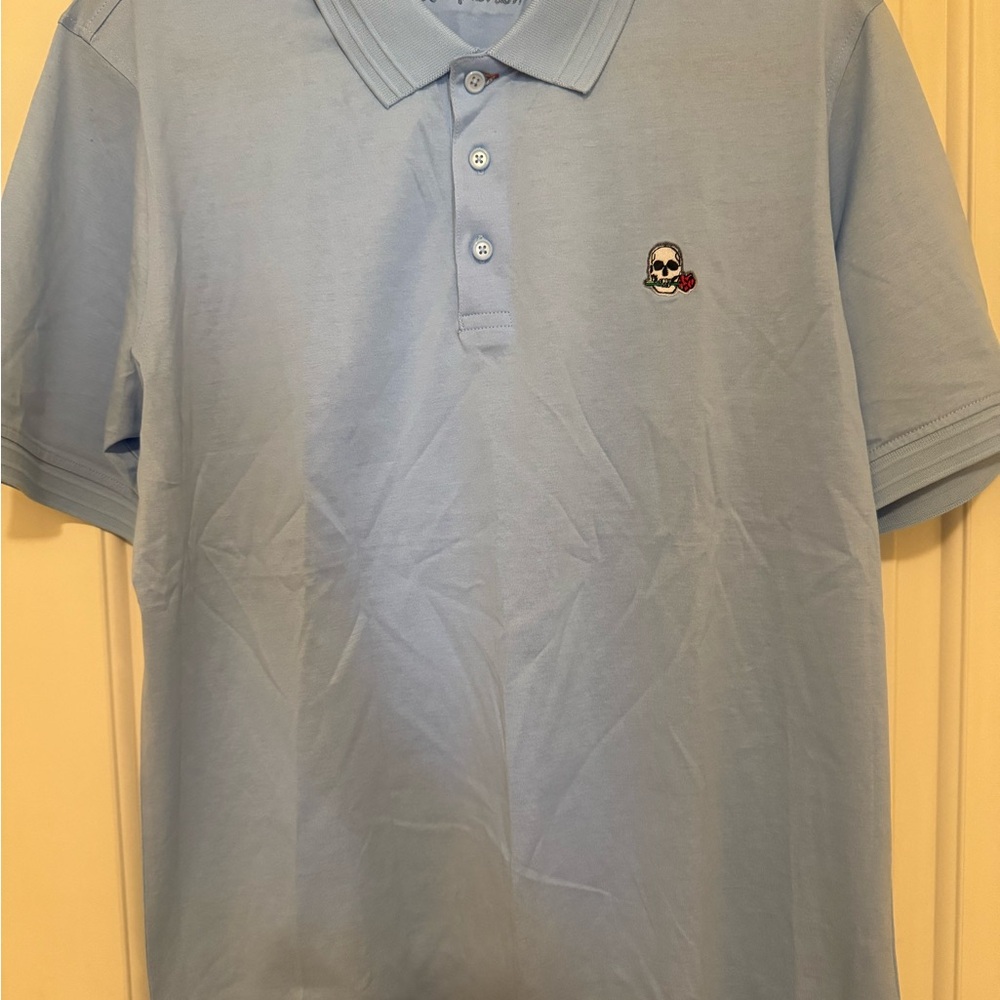 Robert Graham Men’s Light Blue Polo Shirt